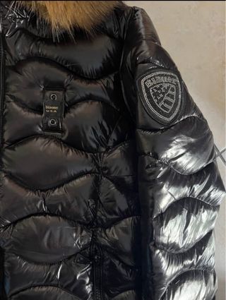 Giubbotto Blauer nero con cappuccio