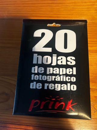 20 Hojas Papel Fotográfico Prink