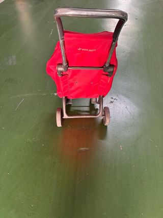 Carro de la compra Rolser rojo y gris