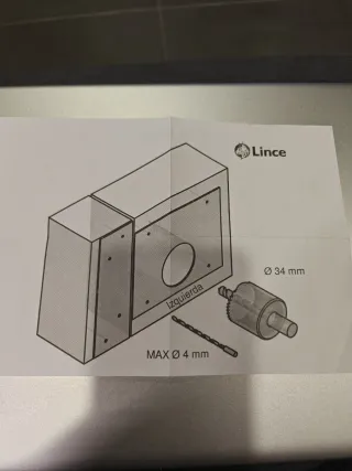 Cerrojo Lince 34mm Alta Seguridad 7930RHC