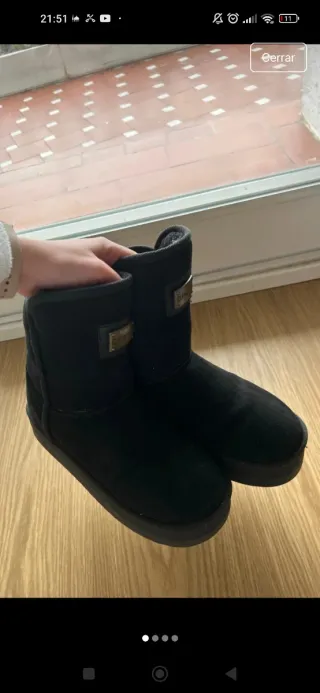 Botas de nieve D Franklin Negras