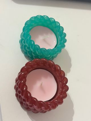 Portacandele decorativi (2 unità)