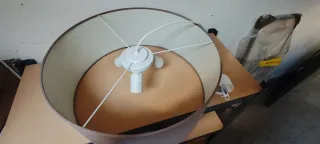 Lampadari tessuto beige/marrone