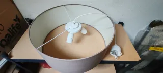 Lampadari tessuto beige/marrone