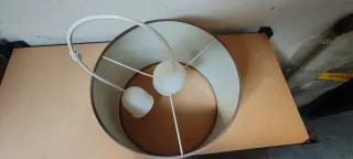 Lampadari tessuto beige/marrone