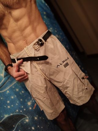 Pantalón corto Alpha beige