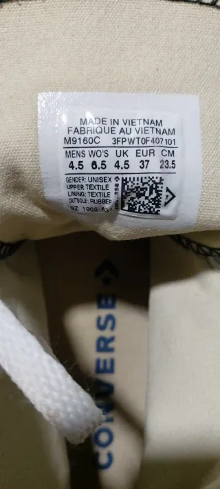 Sneakers Converse Alte Nere