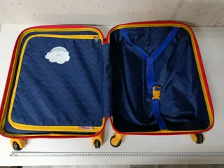 Valigia per bambini Travelite blu e gialla