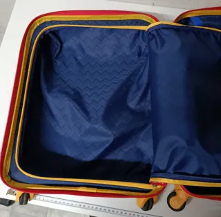 Valigia per bambini Travelite blu e gialla