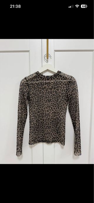 Camiseta manga larga Stradivarius animal print