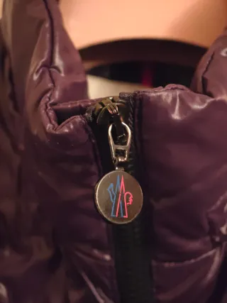 Moncler Piumino Viola Lungo donna