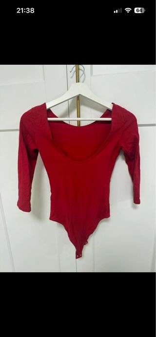 Body Bershka Rojo Talla S