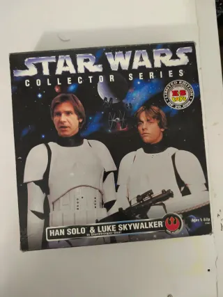 Star Wars Han Solo & Luke Skywalker - Figurine da collezione serie limitata