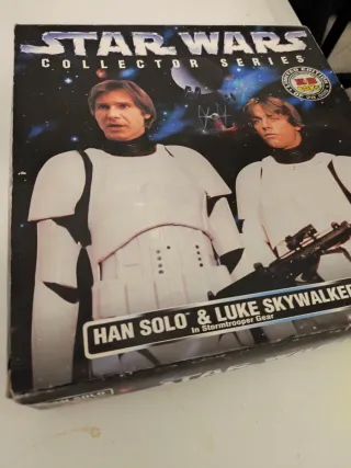 Star Wars Han Solo & Luke Skywalker - Figurine da collezione serie limitata