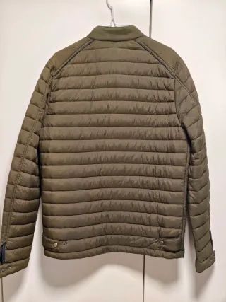 Cazadora acolchada hombre verde oliva