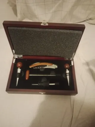 Set de vino de madera