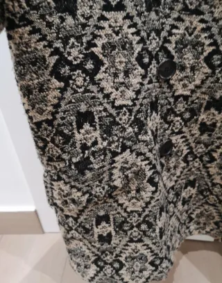 Cappotto Mango donna fantasia beige/nero