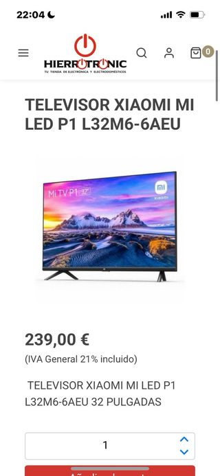 TV Xiaomi 32 pulgadas