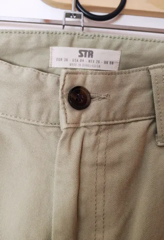 Pantalón cargo verde talla 36