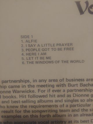 Vinilo Dionne Warwick Greatest Hits Vol.4