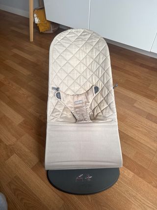 Hamaca Babybjorn beige + funda Minicoton