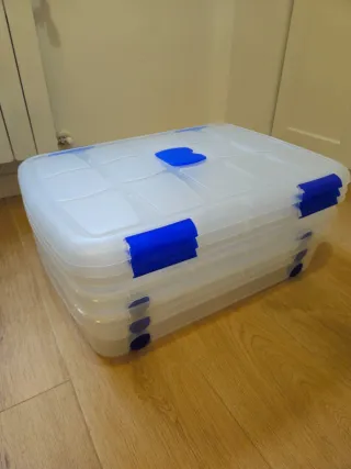 Caja Almacenaje PlasticForte 41L Transparente