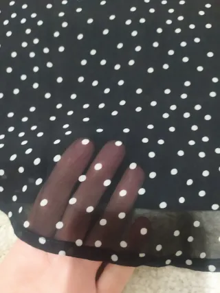 Blusa tirantes lunares azul oscuro