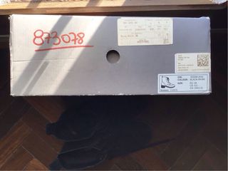 Stivaletti H&M camoscio nero con lacci, vera pelle