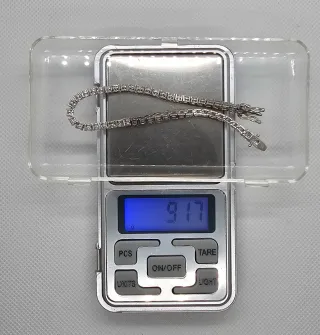 Pulsera Riviere Plata 925 con Piedras Blancas