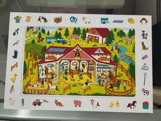 Puzzle Granja con Animales y Personajes
