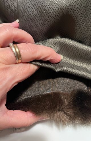 Giubbotto in visone sintetico vintage