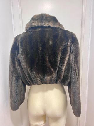 Giubbotto in visone sintetico vintage