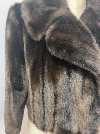 Giubbotto in visone sintetico vintage