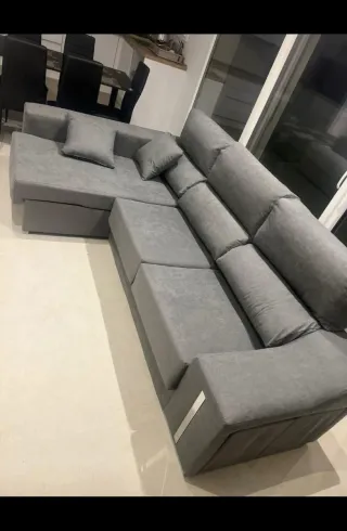 Divano Cheslong Grigio