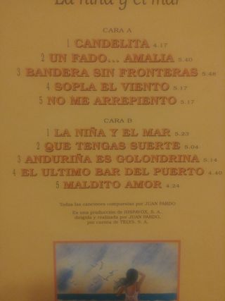Vinilo Juan Pardo - La niña y el mar