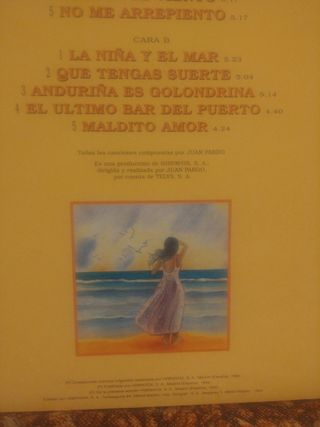 Vinilo Juan Pardo - La niña y el mar