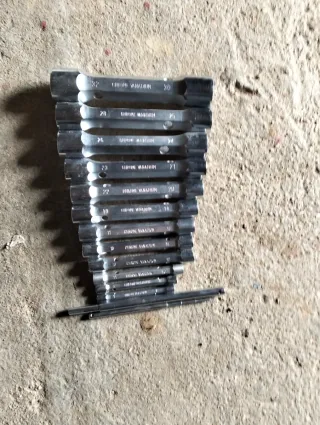 Juego de 12 llaves nuevas de tubo Chrome Vanadium