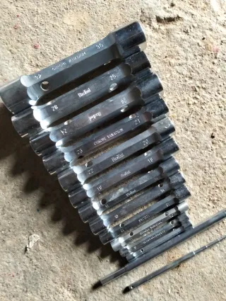 Juego de 12 llaves nuevas de tubo Chrome Vanadium