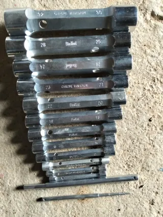 Juego de 12 llaves nuevas de tubo Chrome Vanadium