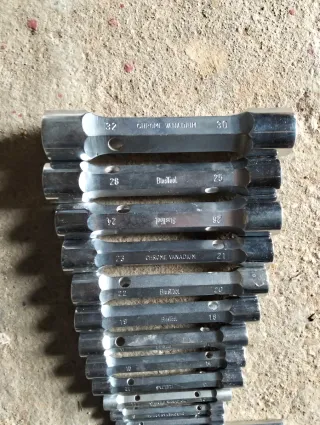 Juego de 12 llaves nuevas de tubo Chrome Vanadium