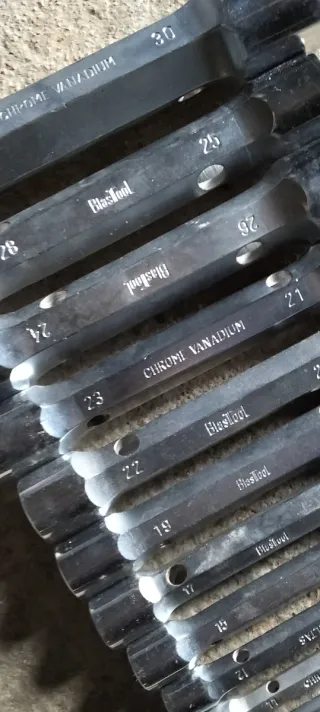 Juego de 12 llaves nuevas de tubo Chrome Vanadium