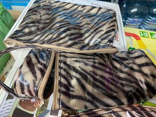 Conjunto bolsas carrito paseo infantil cebra