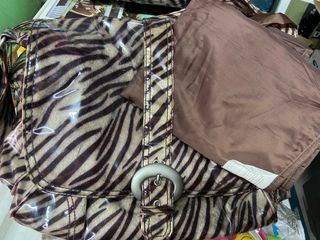 Conjunto bolsas carrito paseo infantil cebra