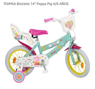 Bicicleta Infantil 14” Peppa Pig