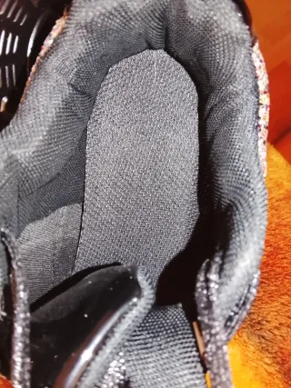 Deportivas fiesta negras con brillos