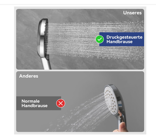 Soffione doccia anticalcare universale