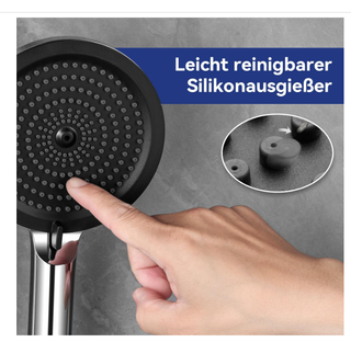 Soffione doccia anticalcare universale