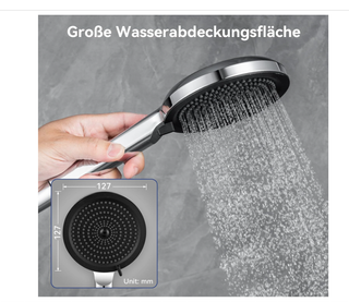 Soffione doccia anticalcare universale