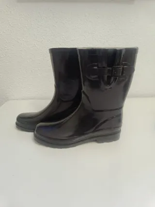 Botas de agua negras talla 40