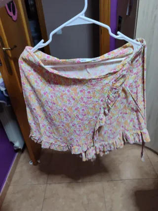 Falda pantalón floral talla única